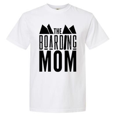 The Boarding Mom Mother Snowboarding Snowboard Snowboarder Gift Garment-Dyed Heavyweight T-Shirt