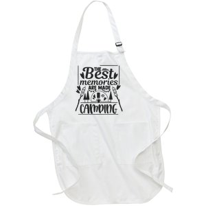 The Best Memories Are Made Camping Gift Full-Length Apron With Pockets