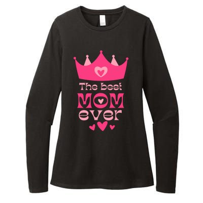 The Best Mom Ever Princess Womens CVC Long Sleeve Shirt