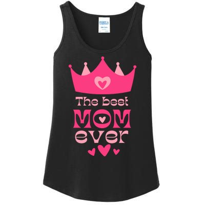 The Best Mom Ever Princess Ladies Essential Tank