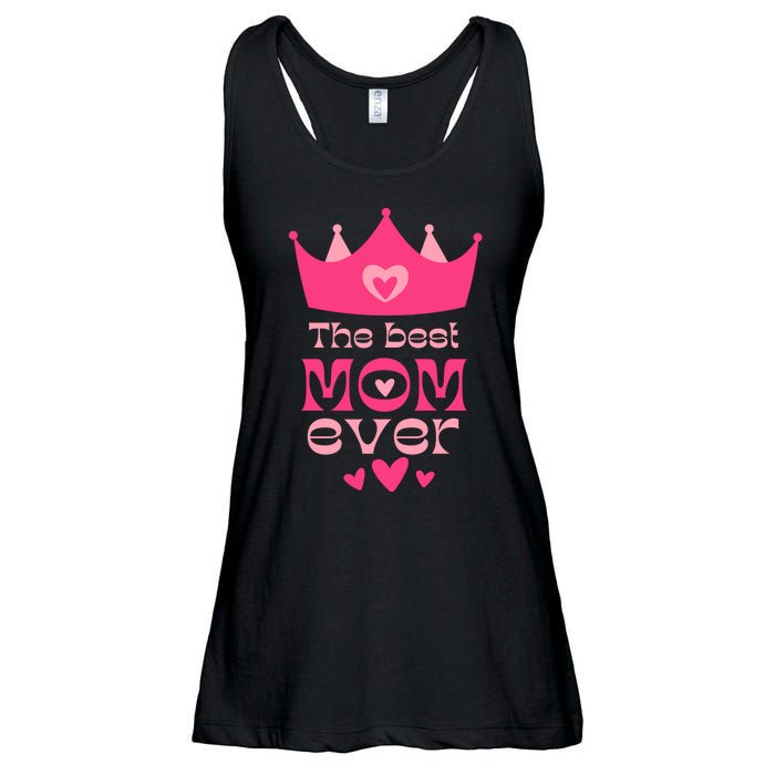 The Best Mom Ever Princess Ladies Essential Flowy Tank