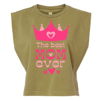 The Best Mom Ever Princess Garment-Dyed Women's Muscle Tee