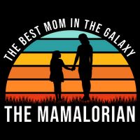 The Best Mom In The Galaxy The Mamalorian Retro Sunset Cooling Performance Crew T-Shirt