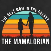 The Best Mom In The Galaxy The Mamalorian Retro Sunset 11oz C Handle Ceramic Mug