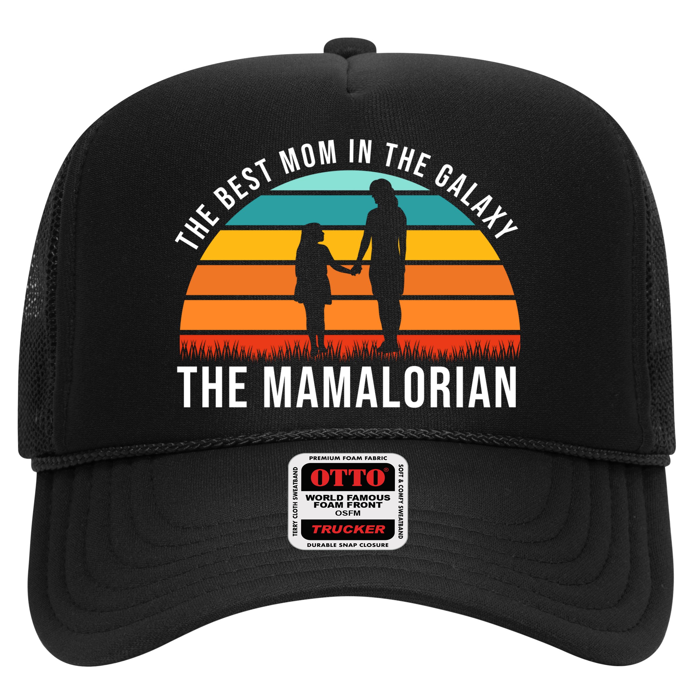 The Best Mom In The Galaxy The Mamalorian Retro Sunset Hat