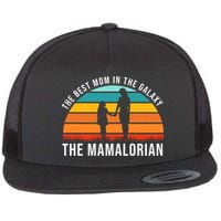 The Best Mom In The Galaxy The Mamalorian Retro Sunset Flatbill Hat