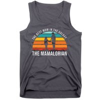 The Best Mom In The Galaxy The Mamalorian Retro Sunset Tank Top