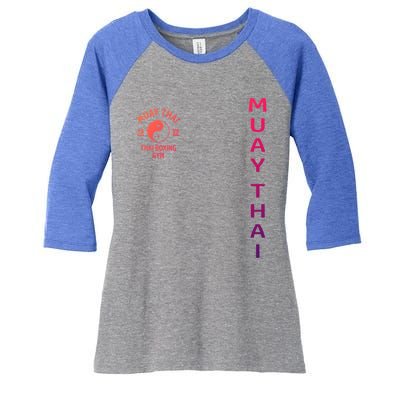 Thai Boxing Muay Thai Cute Gift Women's Tri-Blend 3/4-Sleeve Raglan Shirt