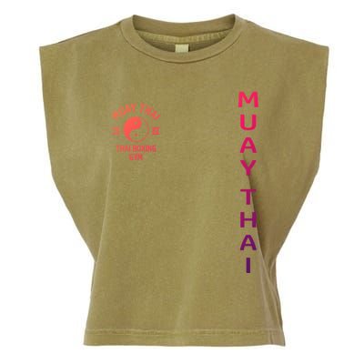 Thai Boxing Muay Thai Cute Gift Garment-Dyed Women's Muscle Tee