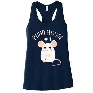 Three Blind Mice Matching Halloween Group Costume Mouse #1 Women's Racerback Tank