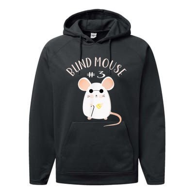 Three Blind Mice Matching Halloween Group Costume Mouse #3 Performance Fleece Hoodie