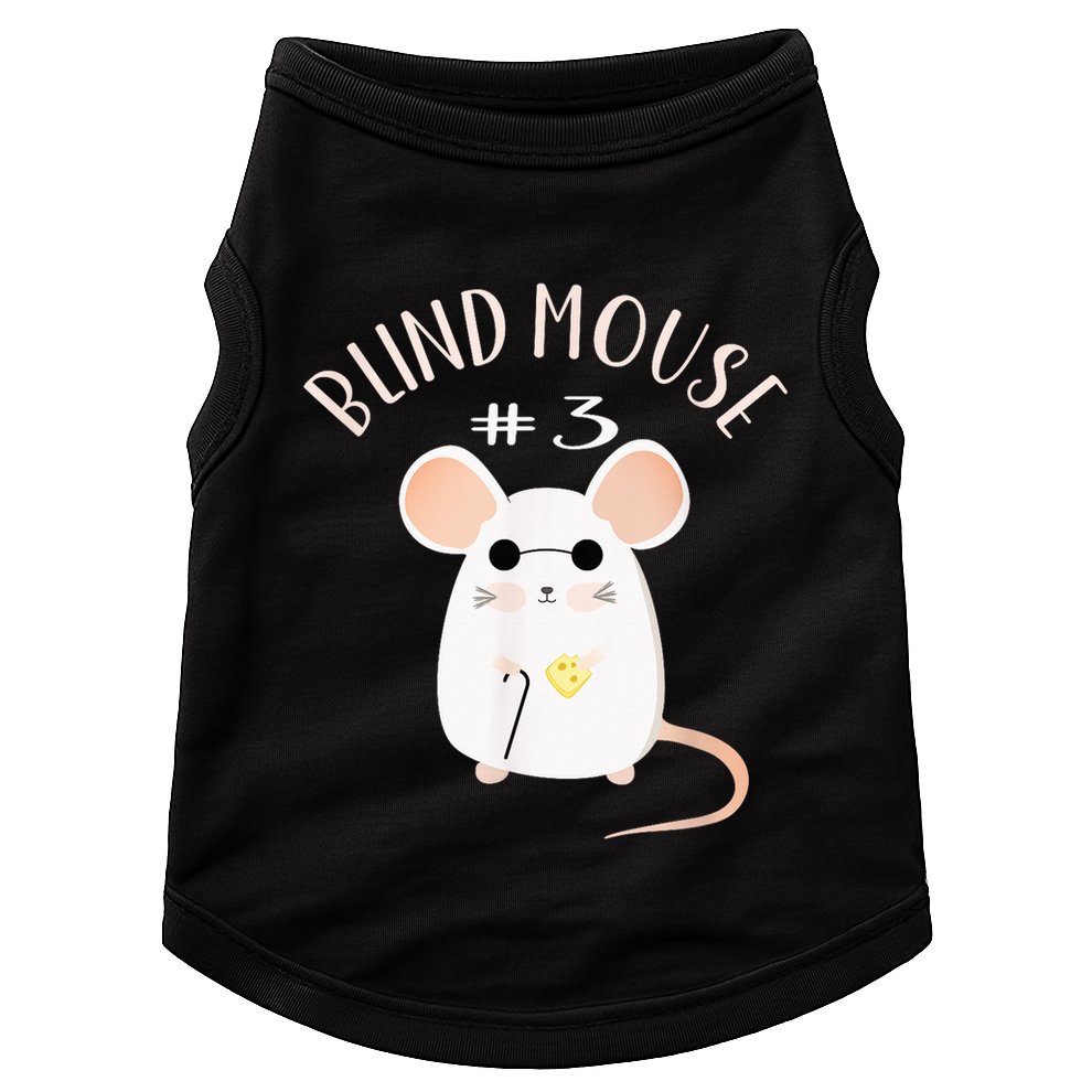 Three Blind Mice Matching Halloween Group Costume Mouse #3 Doggie Tank