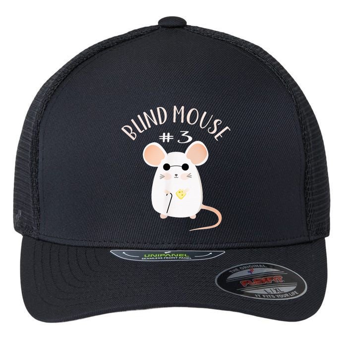 Three Blind Mice Matching Halloween Group Costume Mouse #3 Flexfit Unipanel Trucker Cap