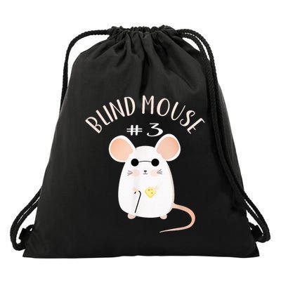 Three Blind Mice Matching Halloween Group Costume Mouse #3 Drawstring Bag