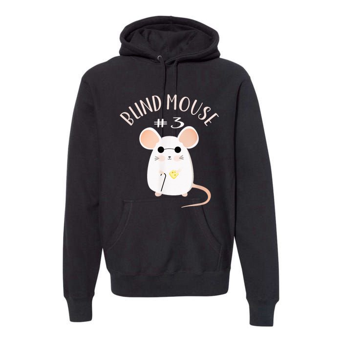 Three Blind Mice Matching Halloween Group Costume Mouse #3 Premium Hoodie