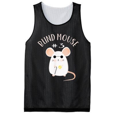 Three Blind Mice Matching Halloween Group Costume Mouse #3 Mesh Reversible Basketball Jersey Tank