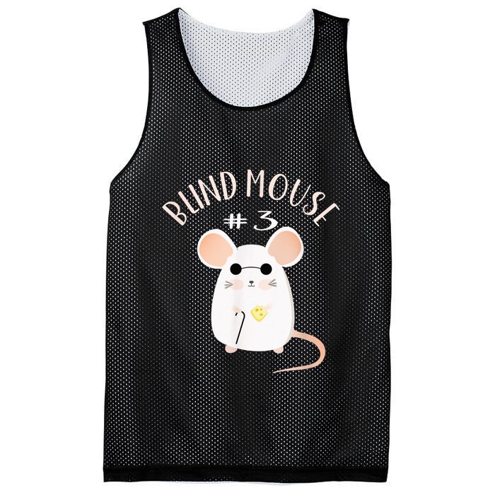 Three Blind Mice Matching Halloween Group Costume Mouse #3 Mesh Reversible Basketball Jersey Tank