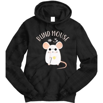 Three Blind Mice Matching Halloween Group Costume Mouse #3 Tie Dye Hoodie