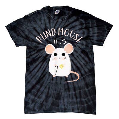 Three Blind Mice Matching Halloween Group Costume Mouse #3 Tie-Dye T-Shirt