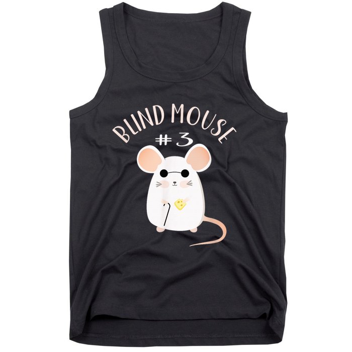 Three Blind Mice Matching Halloween Group Costume Mouse #3 Tank Top