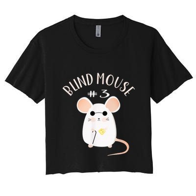 Three Blind Mice Matching Halloween Group Costume Mouse #3 Crop Top