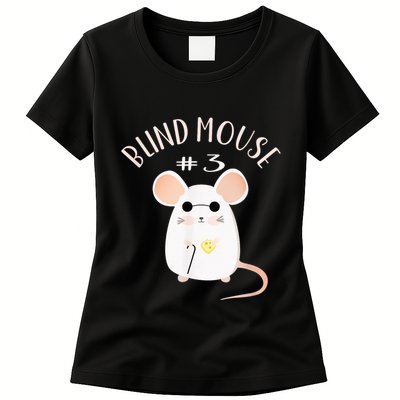 Three Blind Mice Matching Halloween Group Costume Mouse #3 Womens T-Shirt