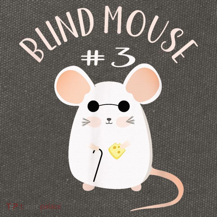 Three Blind Mice Matching Halloween Group Costume Mouse #3 Cotton Canvas Backpack