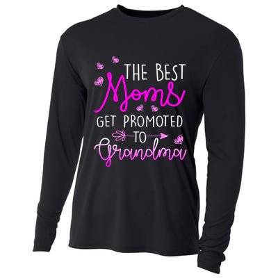 The Best Moms Get Promoted To Grandma Cooling Performance Long Sleeve Crew