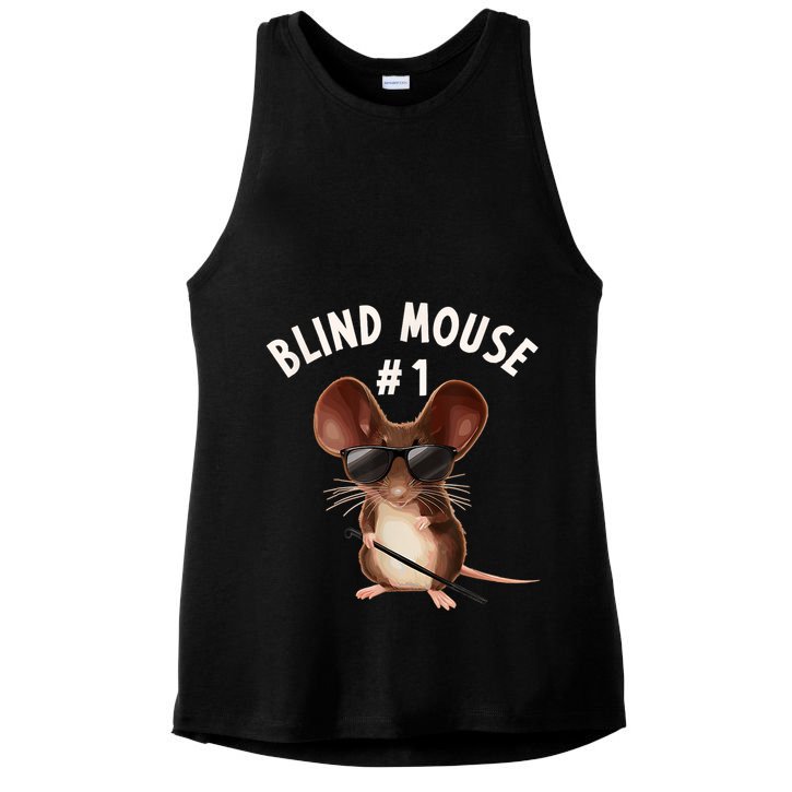 Three Blind Mice Matching Halloween Group Costume Mouse 1 Ladies PosiCharge Tri-Blend Wicking Tank
