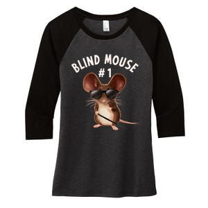 Three Blind Mice Matching Halloween Group Costume Mouse 1 Women's Tri-Blend 3/4-Sleeve Raglan Shirt