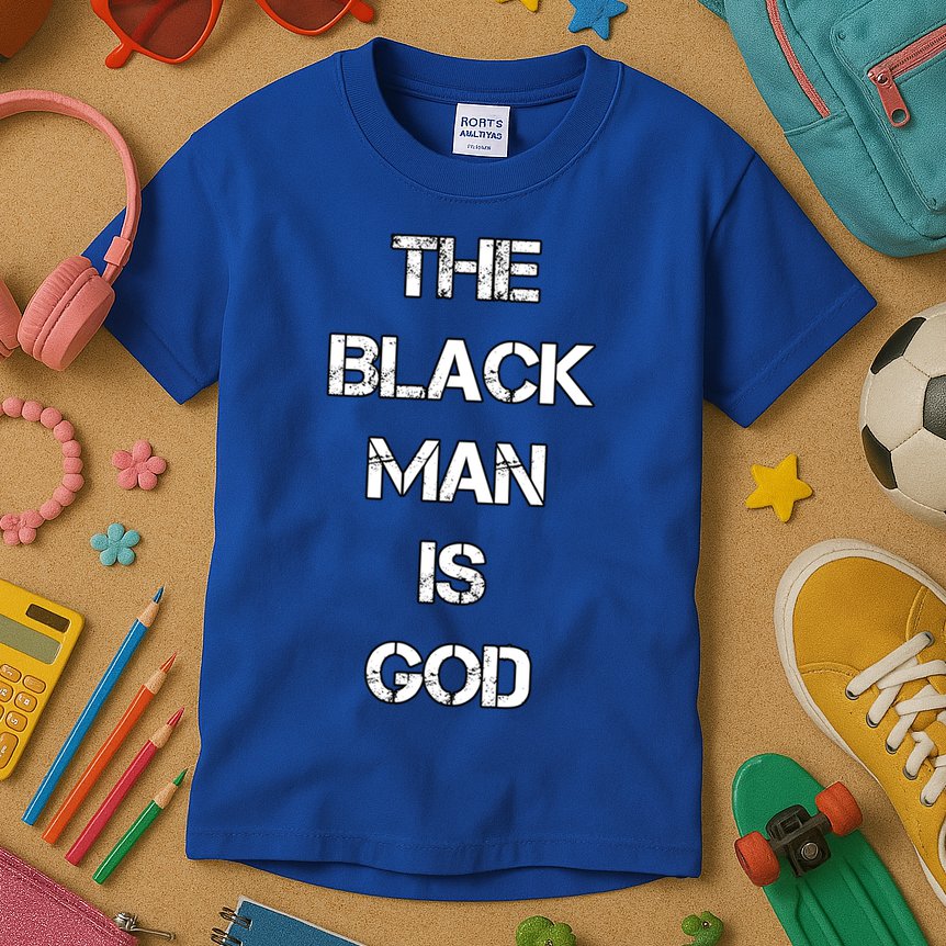 The Black Man Is God Nge Gods And Earths 5 Percent Great Gift Kids T-Shirt
