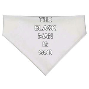 The Black Man Is God Nge Gods And Earths 5 Percent Great Gift USA-Made Doggie Bandana