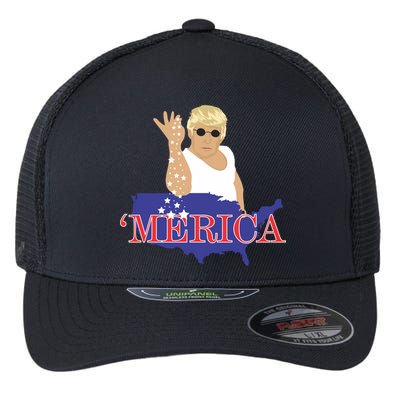 Trump Bae Merica Gift Flexfit Unipanel Trucker Cap
