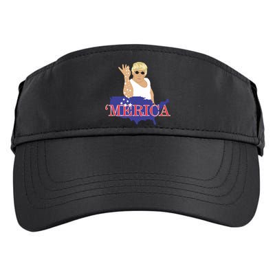 Trump Bae Merica Gift Adult Drive Performance Visor