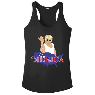 Trump Bae Merica Gift Ladies PosiCharge Competitor Racerback Tank