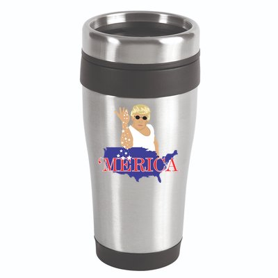 Trump Bae Merica Gift 16oz Travel Tumbler