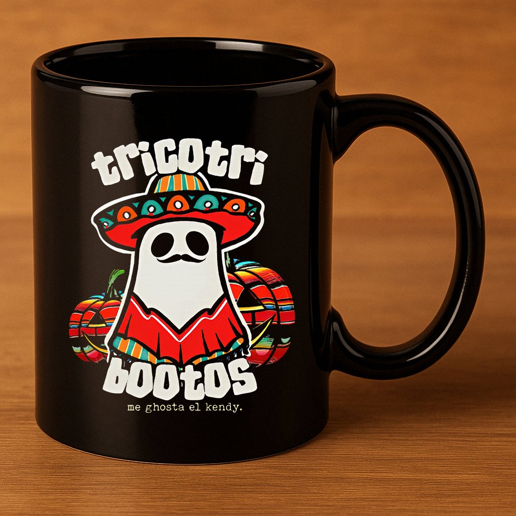 Tricotri Bootos Me Ghosta El Kendy 11oz C Handle Ceramic Mug