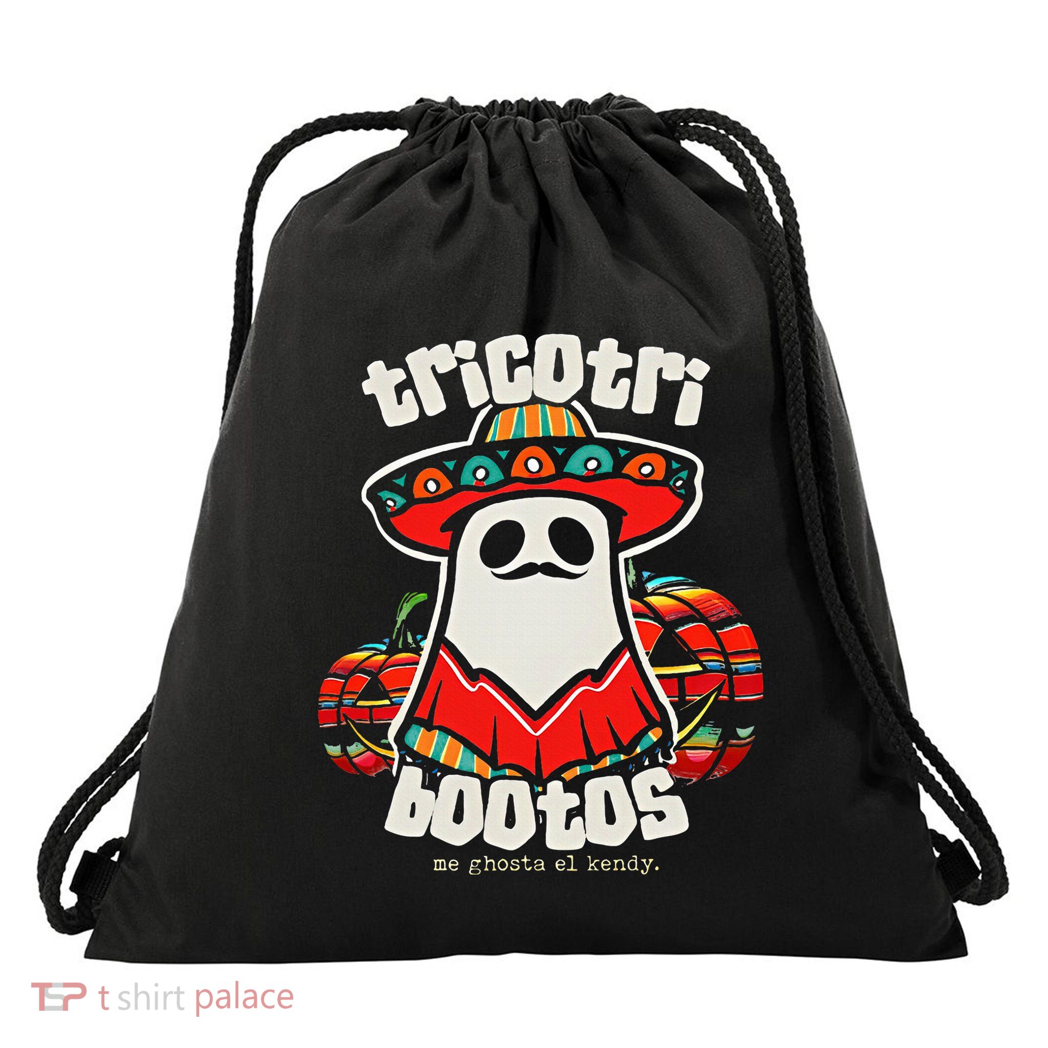 Tricotri Bootos Me Ghosta El Kendy Drawstring Bag