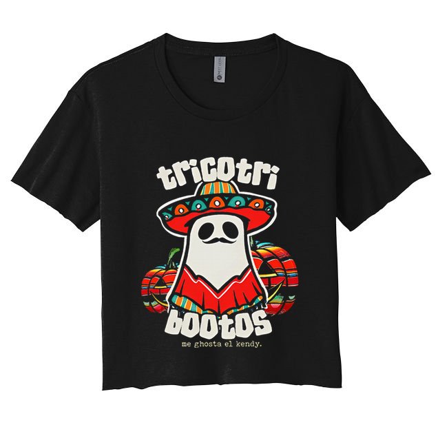 Tricotri Bootos Me Ghosta El Kendy Crop Top