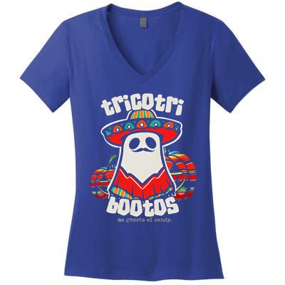 Tricotri Bootos Me Ghosta El Kendy Women's V-Neck T-Shirt