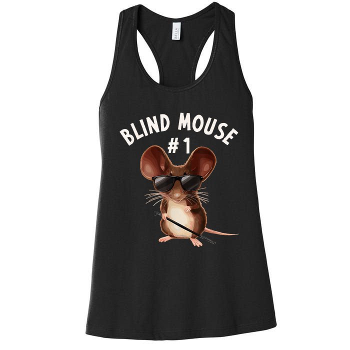 Three Blind Mice Matching Halloween Group Costume Mouse 1 Women's Racerback Tank