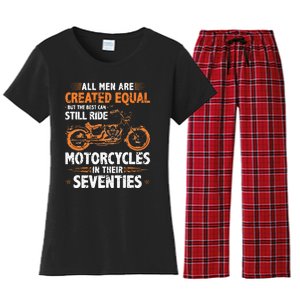 The Best Men Can Still Ride Motorcycles In Their 70s Biker Women's Flannel Pajama Set