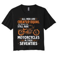 The Best Men Can Still Ride Motorcycles In Their 70s Biker Women's Crop Top Tee