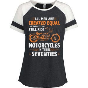 The Best Men Can Still Ride Motorcycles In Their 70s Biker Enza Ladies Jersey Colorblock Tee