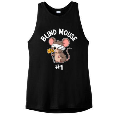 Three Blind Mice Costume Mouse 1 Matching Group Ladies PosiCharge Tri-Blend Wicking Tank