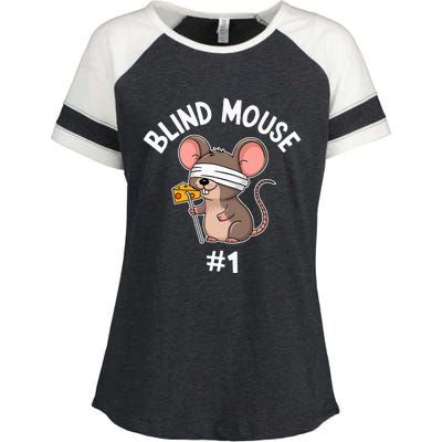 Three Blind Mice Costume Mouse 1 Matching Group Enza Ladies Jersey Colorblock Tee