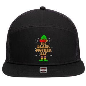 The Black Mother Elf African American Christmas Costumes Gift 7 Panel Mesh Trucker Snapback Hat