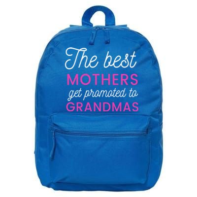 The Best Mothers Get Promoted To Grandmas Funny Gift 16 in Basic Backpack