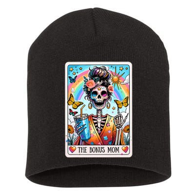 The Bonus Mom Tarot Card Mothers Day Stepmom Skeleton Witchy Short Acrylic Beanie