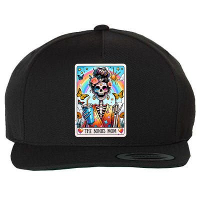 The Bonus Mom Tarot Card Mothers Day Stepmom Skeleton Witchy Wool Snapback Cap